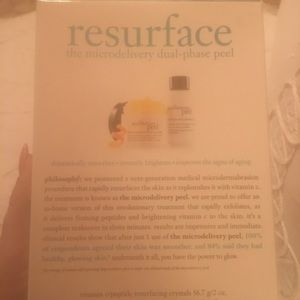 Philosophy Resurface facial peel treatment